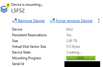 Mounting stuck