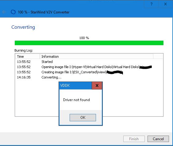 Initial Error at end of Convert