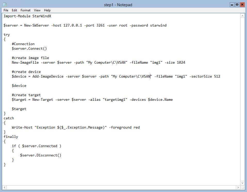 Create Image Script