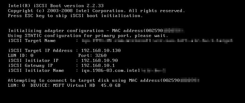 iscsi initiator - iscsi boot