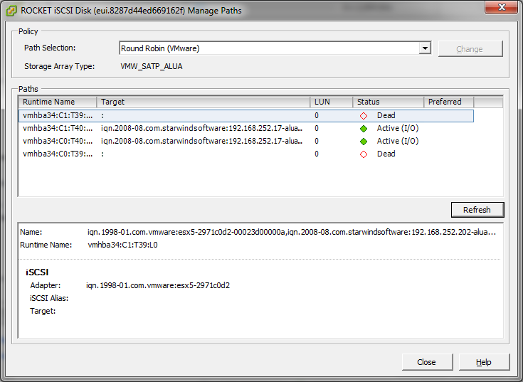 using non-optimized path because primary node is down.