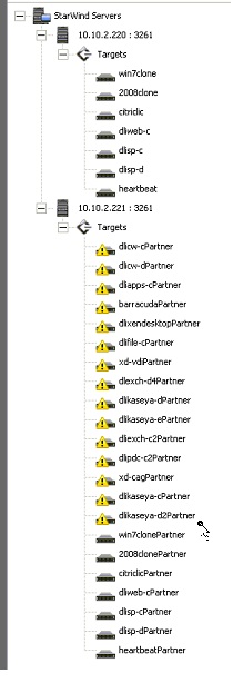 management console screen shot