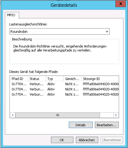 VS1 all mpio paths of CSV (itself and to vs2 and vs3)